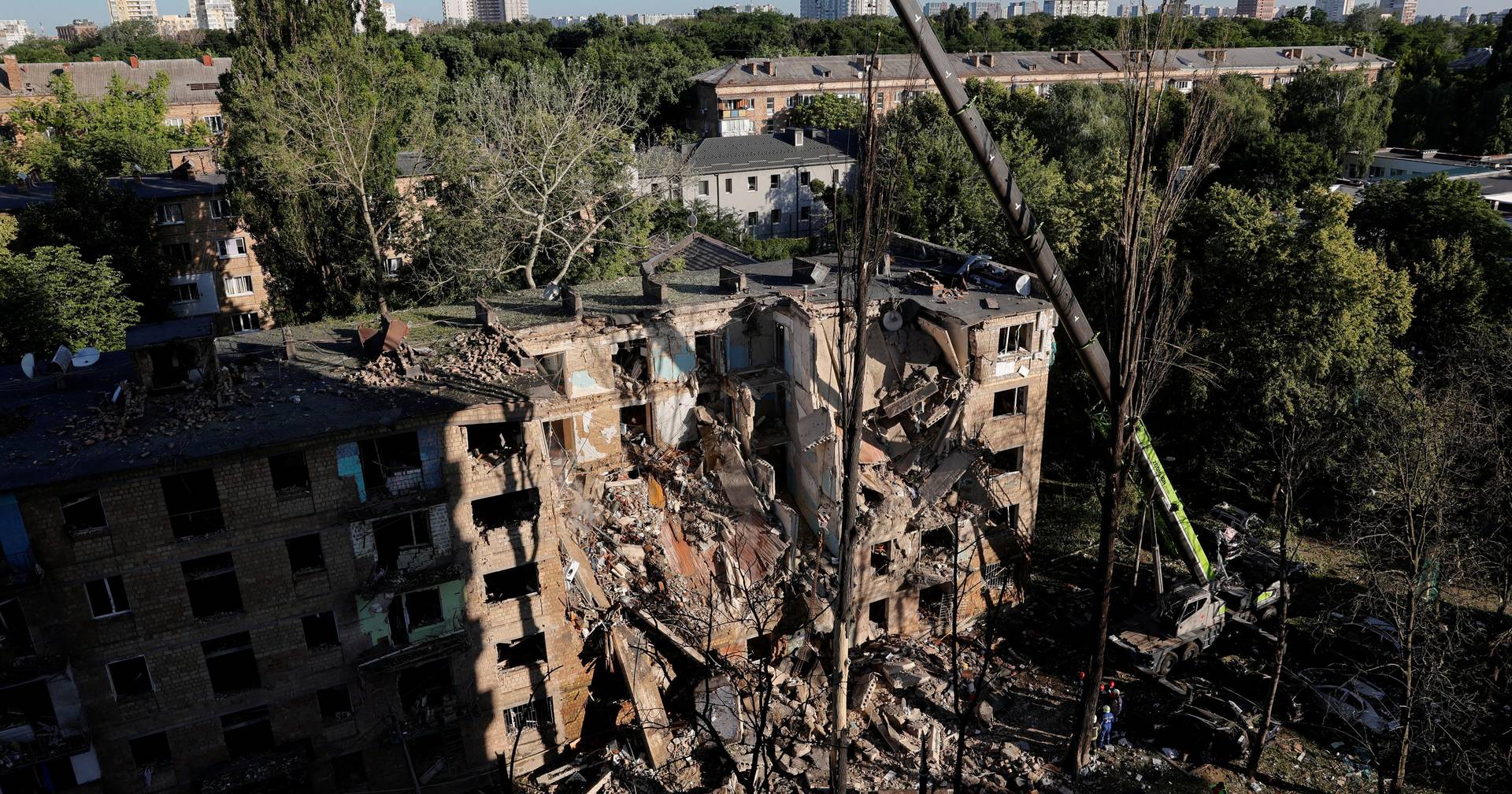 Kiev sofre “ataque maciço” de drones russos