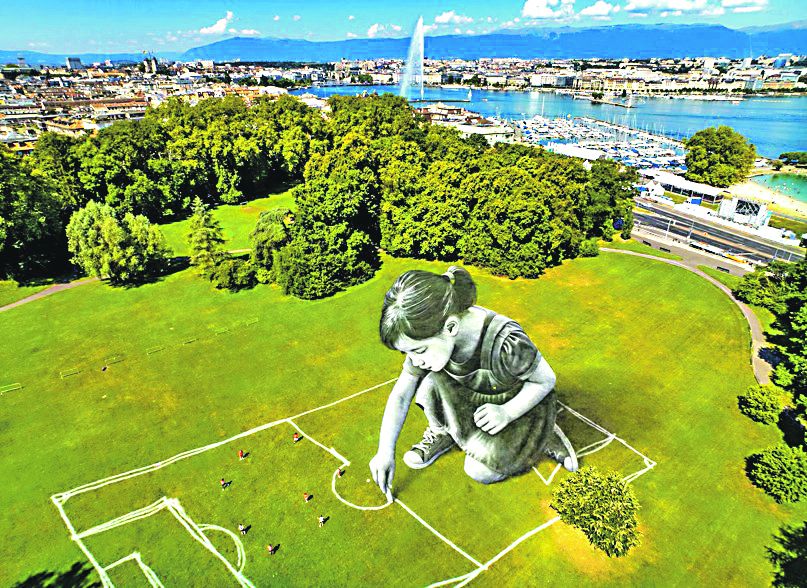 Euro 2025 feminino: inspiração e arte em Genebra (fotogaleria)