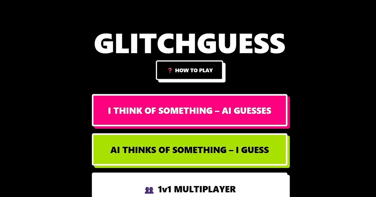 GlitchGuess põe à prova a sua capacidade de raciocínio num “duelo” contra um sistema de IA – Site do dia